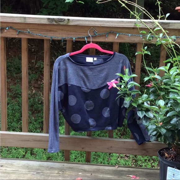 ANTHROPOLOGIE Postmark Polka Dot Cropped Shirt - Picture 8 of 12